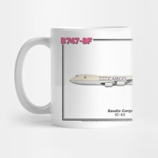 Boeing B747-8F - Saudia Cargo (Art Print) Mug